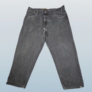 Vintage Levi's Silver Tab Men's 40x32 Relaxed Fit Baggy Jeans in Charcoal